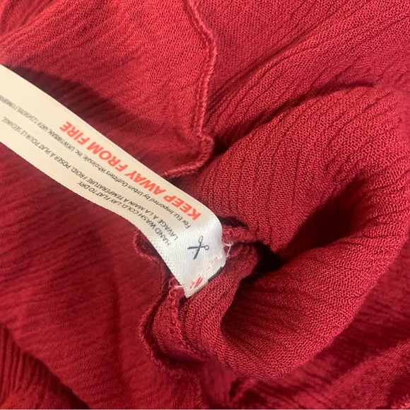 Free People Intimately Adella Lace Detail Strappy Back Maxi Slip Dress Cranberry - Picture 7 of 15